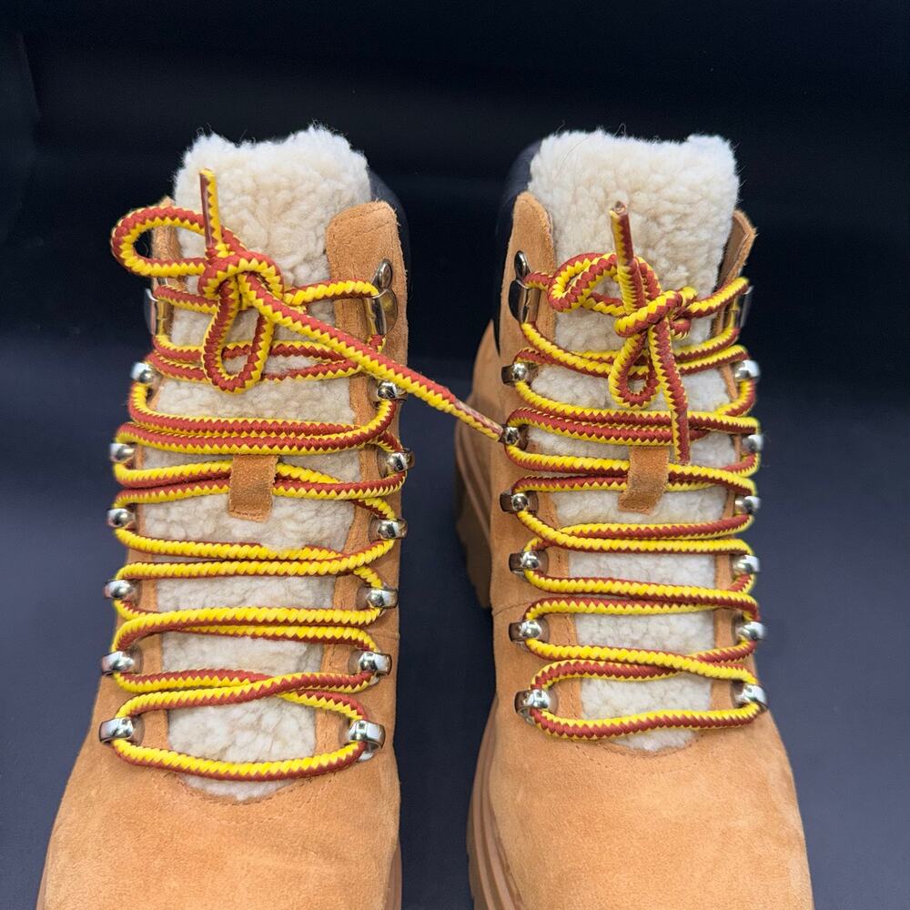 Marc Fisher Ltd MLNAIRY Shearling Lug Sole Hiker Boots Women’s 8M - Picture 12 of 15